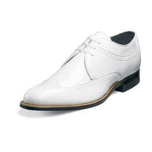 Stacy Adams Dayton Mens Leather Shoes White 00605  