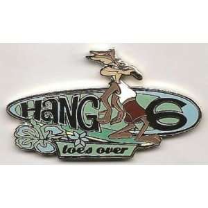   Brothers Looney Tunes Wile E. Coyote Surfing Pin 