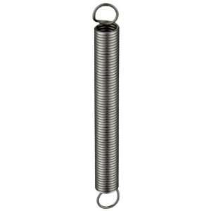 Music Wire Extension Spring, Steel, Inch, 0.24 OD, 0.029 Wire Size 