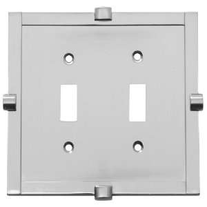  Stanley Home Designs V8078 Meis Double Switch Plate, Satin 