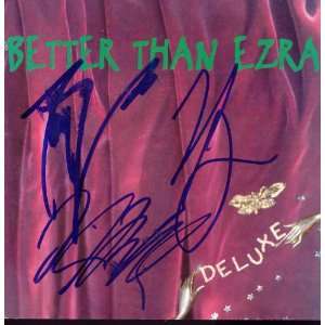  BETTER THAN EZRA Signed DELUXE Autographed CD COVER 