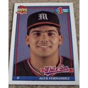  1991 Topps Alex Fernandez # 278 MLB Baseball Draft Pick 