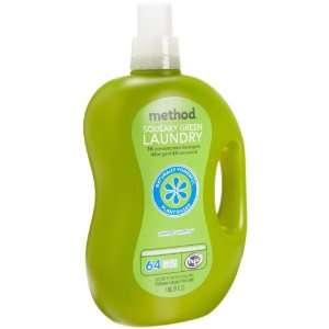 method Squeaky Green Laundry Detergent, HE compatible, Sweet Water, 64 
