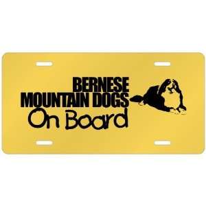  New  Bernese Mountain Dogs On Board  License Plate Dog 