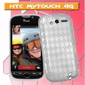   CHECKERED Design Soft Cover Case for HTC MYTOUCH 4G HD 2010 (T MOBILE