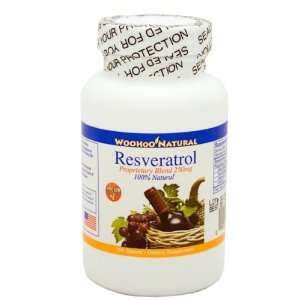  Woohoo Natural Resveratrol Proprietary Blend 250mg 100 