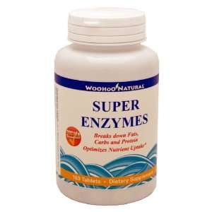 Woohoo Natural Super Enzymes Breaks down Fats, Carbs and Protein   180 