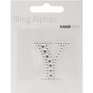    Kaisercraft Silver Y Bling Alphas Letter Arts, Crafts & Sewing