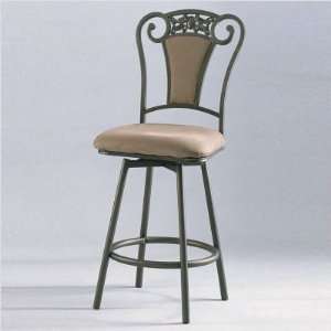 Chintaly 0269 CS 26 Traditional Swivel Counter Stool with Upholstered 