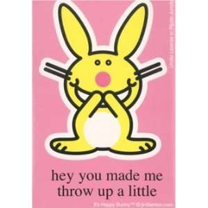    Happy Bunny You Made Me Throw Up A Little Sticker Toys & Games