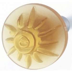  Hafele Plastic Sun Knob (138.35.640) 48mm, Silver/ Yellow 