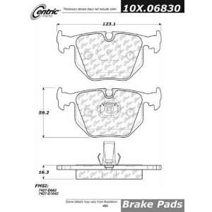  Centric Parts 102.06830 C Tek Standard Metallic Brake Pad 