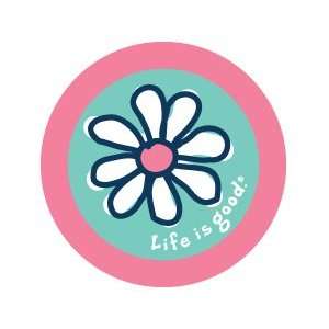  LIFE IS GOOD DAISY ROUND STICKERS (PACK OF 2) PERFECT FOR 