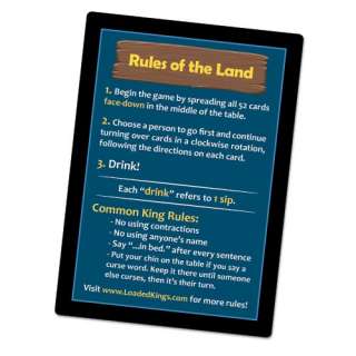 Loaded Kings   The Drinking Card Game (Waterproof Playing Cards 