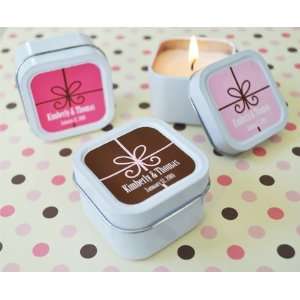 Square Gift Box Personalized Candle Tins