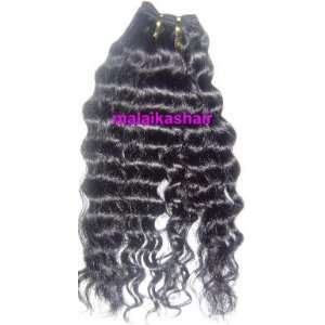   Wavy Human Hair Extensions Black 10 28 inches