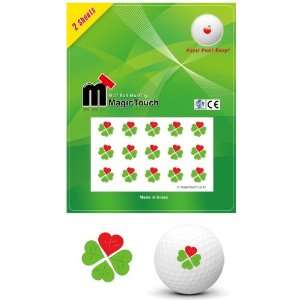   your Golf Ball Magic Touch 2 Sheets fourleaf Clover dotz Unique New