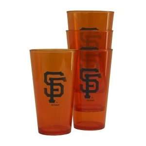  San Francisco Giants Plastic Pint Glass Set Sports 