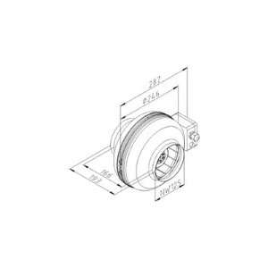  CAN FAN RS5, 5 Flange 160 CFM 