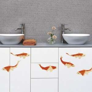  Koi carps (Water Resistant Decal) Wall Decal , 10x15