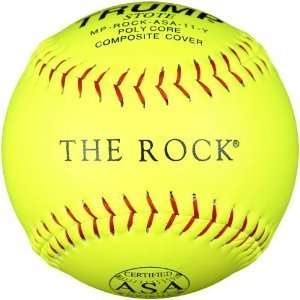  11 Y The Rock Series 11 inch Yellow Composite Leather ASA Softball