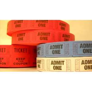  PM Company Admit One Ticket Rolls, Assorted(59001) Office 