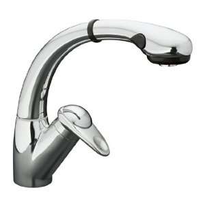 Single Handle Pullout Kitchen Faucet from the Avatar Series Stainless