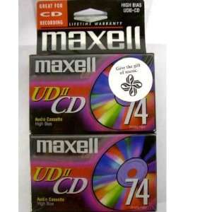  UDII CD 74MIN/110m (2 PACK) Electronics