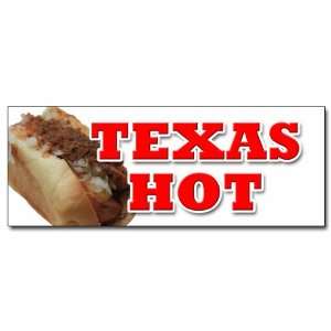  12 TEXAS HOT DECAL sticker weiner hot dog Everything 