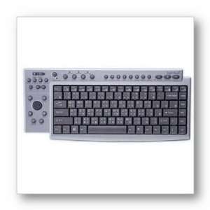  Eagle Touch PS/2 Office Media Mini Keyboard (Silver) Electronics