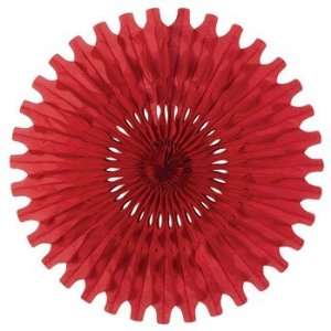  Tissue Fan (red) Party Accessory (1 count) Toys & Games