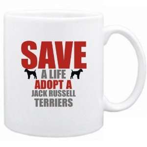  New  Save A Life , Adopt A Jack Russell Terriers  Mug 