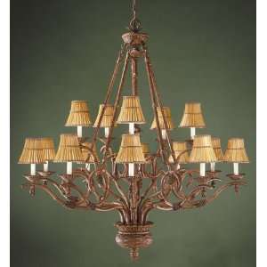 Imperial Bamboo Collection Large Scale Chandelier In Bamboo Finish 