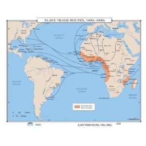   Map 30011 004 Slave Trade Routes 1400s 1800s