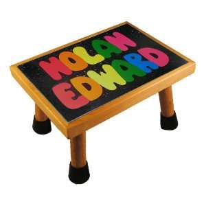  Name Puzzle Stool Two Name Puzzle ALL CAPS Starry Night 