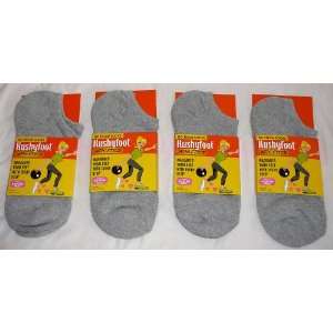  Kushyfoot Athletic Active No Show Socks Cotton   Gray (4 