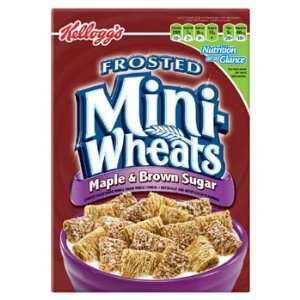 Kelloggs Frosted Mini Wheats Maple & Brown Sugar Cereal 16 oz 