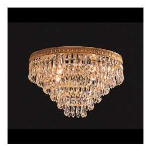 Crystorama Lighting 1514 OB CL SAQ European Classic 4 Light Flush 