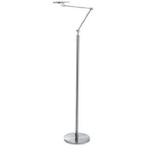    Orlyss Satin Steel Adjustable LED Floor Lamp