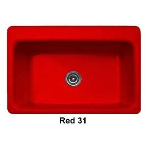 CorStone 15531 Red Coventry Coventry Self Rimming, Extra Large Single 