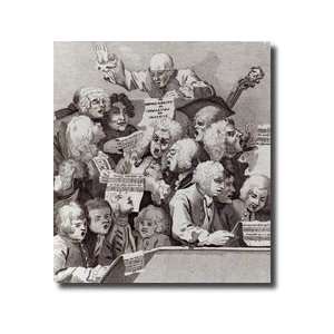   Rehearsal Of The Oratorio Of Judith 1734 Giclee Print