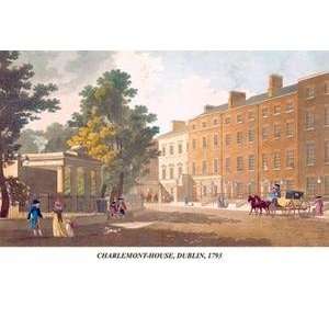   Vintage Art Charlemont House, Dublin, 1793   04277 x