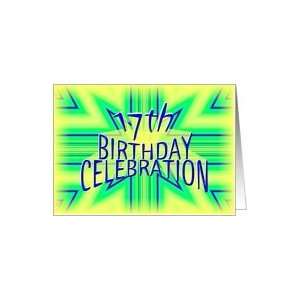  17th Birthday Party Invitation Bright Star Card Toys 