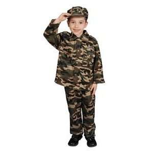   Deluxe Army Child Costume Dress Up Set Size 16 18 Toys & Games