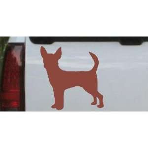 Brown 18in X 18.0in    Chihuahua Dog Animals Car Window Wall Laptop 
