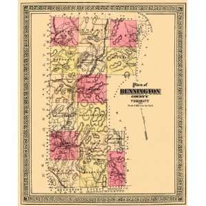  nBENNINGTON COUNTY VERMONT (VT) 1876 MAP