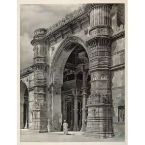  1928 Jama Masjid Mosque Ahmedabad India Architecture 