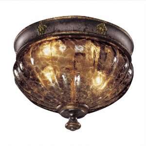  Sanguesa Patina Flush Ceiling Light