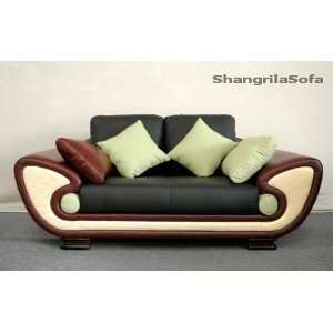  1970s Style Loveseat Brown and Black