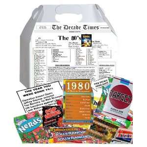 Retro 1980 Candy Tote with 1980 Highlights SALE  Grocery 